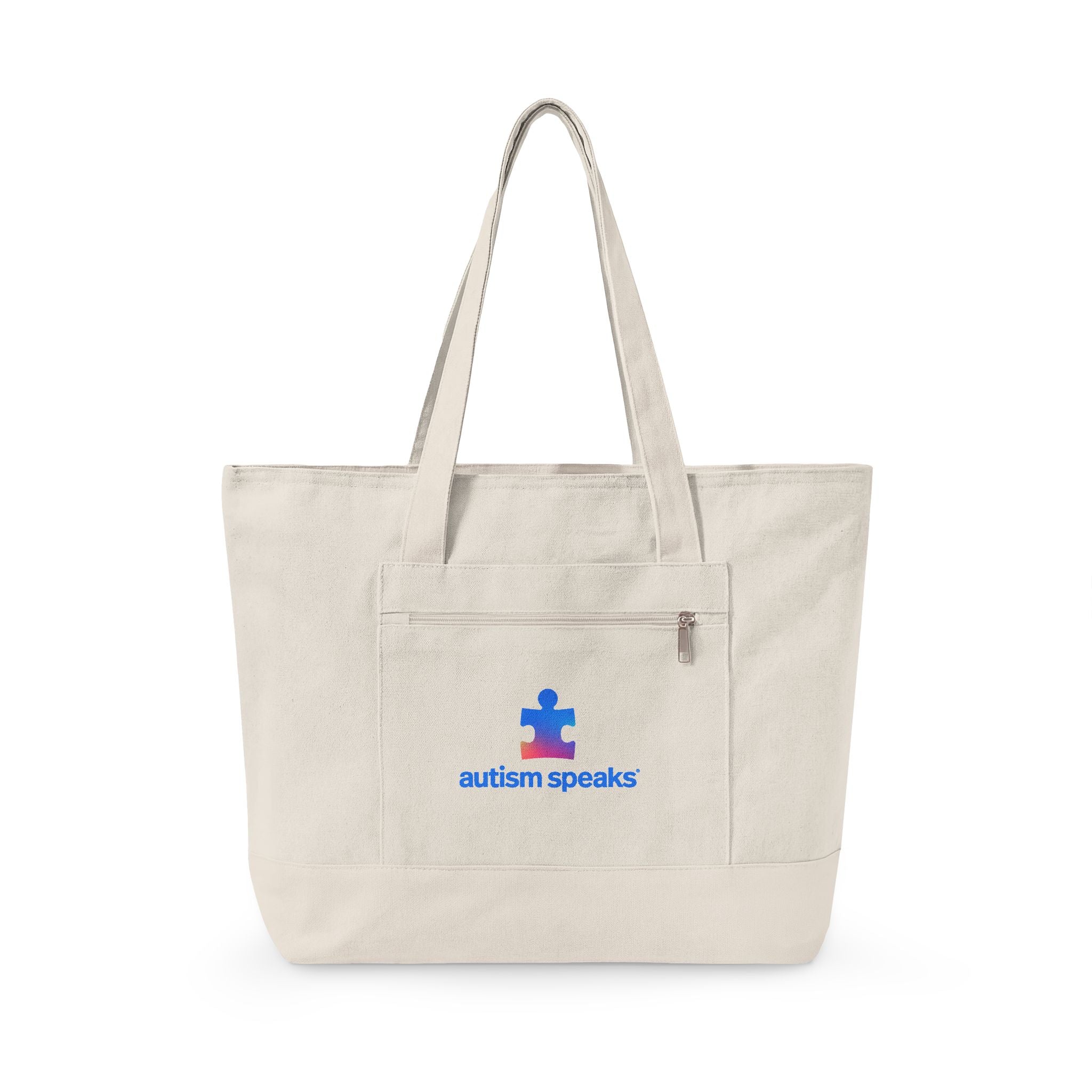 Autism Speaks Canvas Zippered Tote