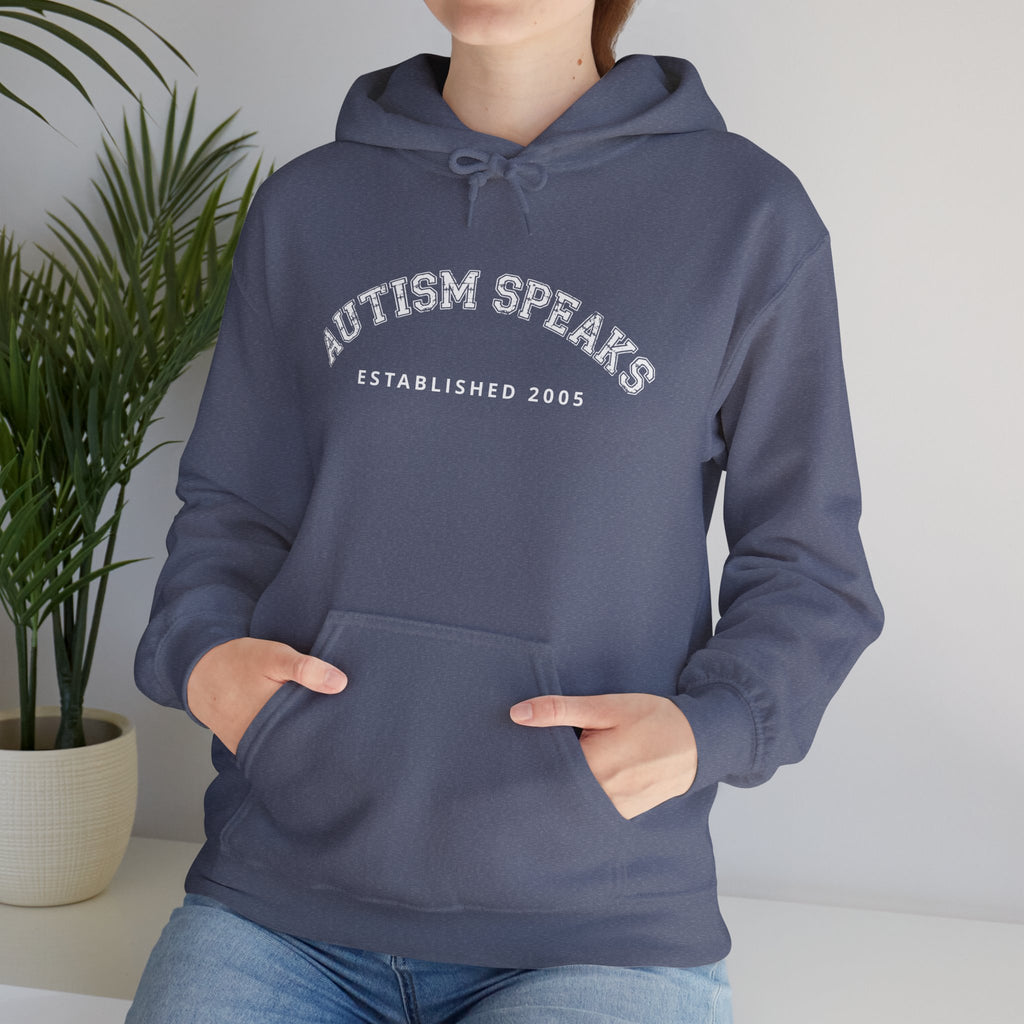 Autism Speaks Established 2005 Classic Heavy Blend Hooded Sweatshirt