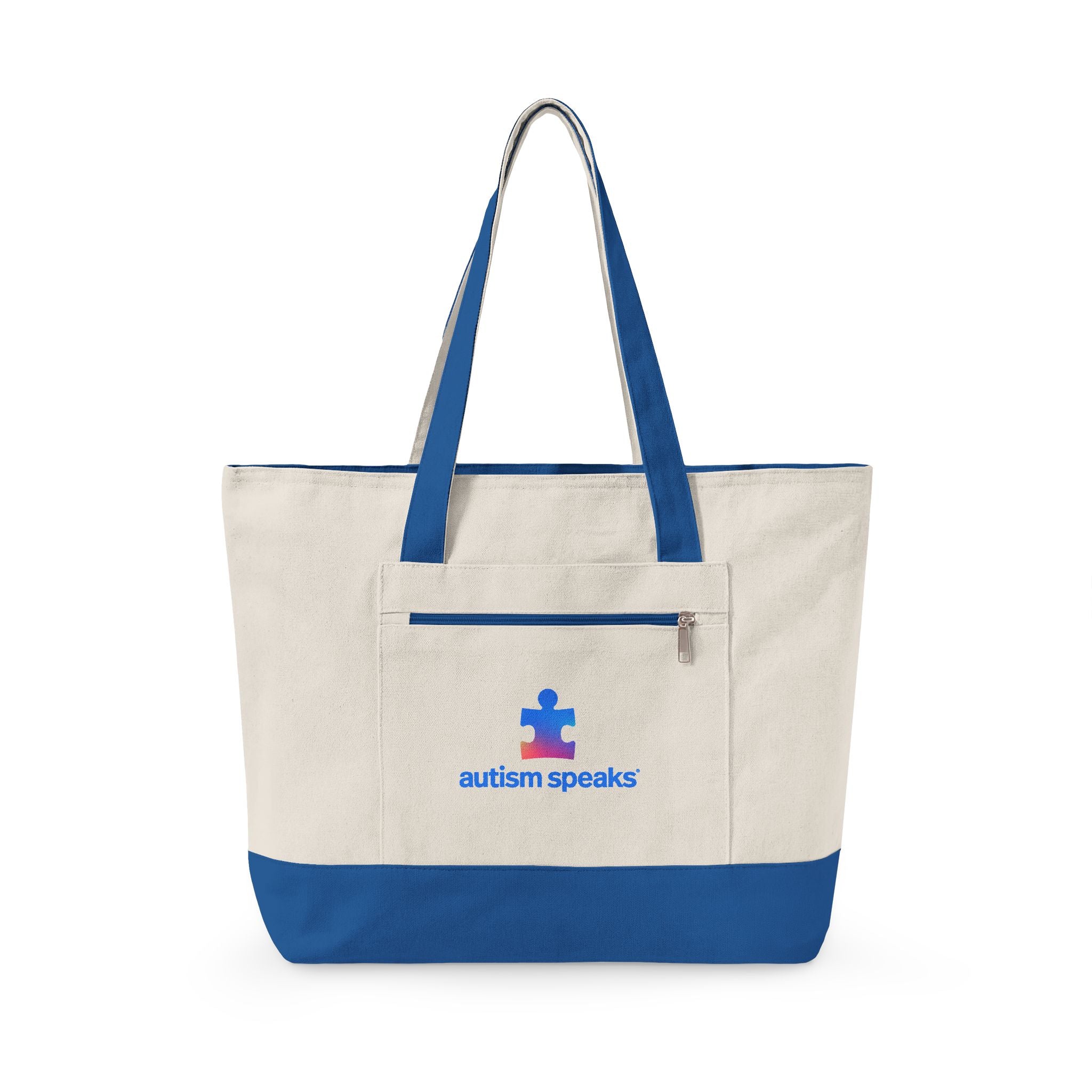 Autism Speaks Canvas Zippered Tote