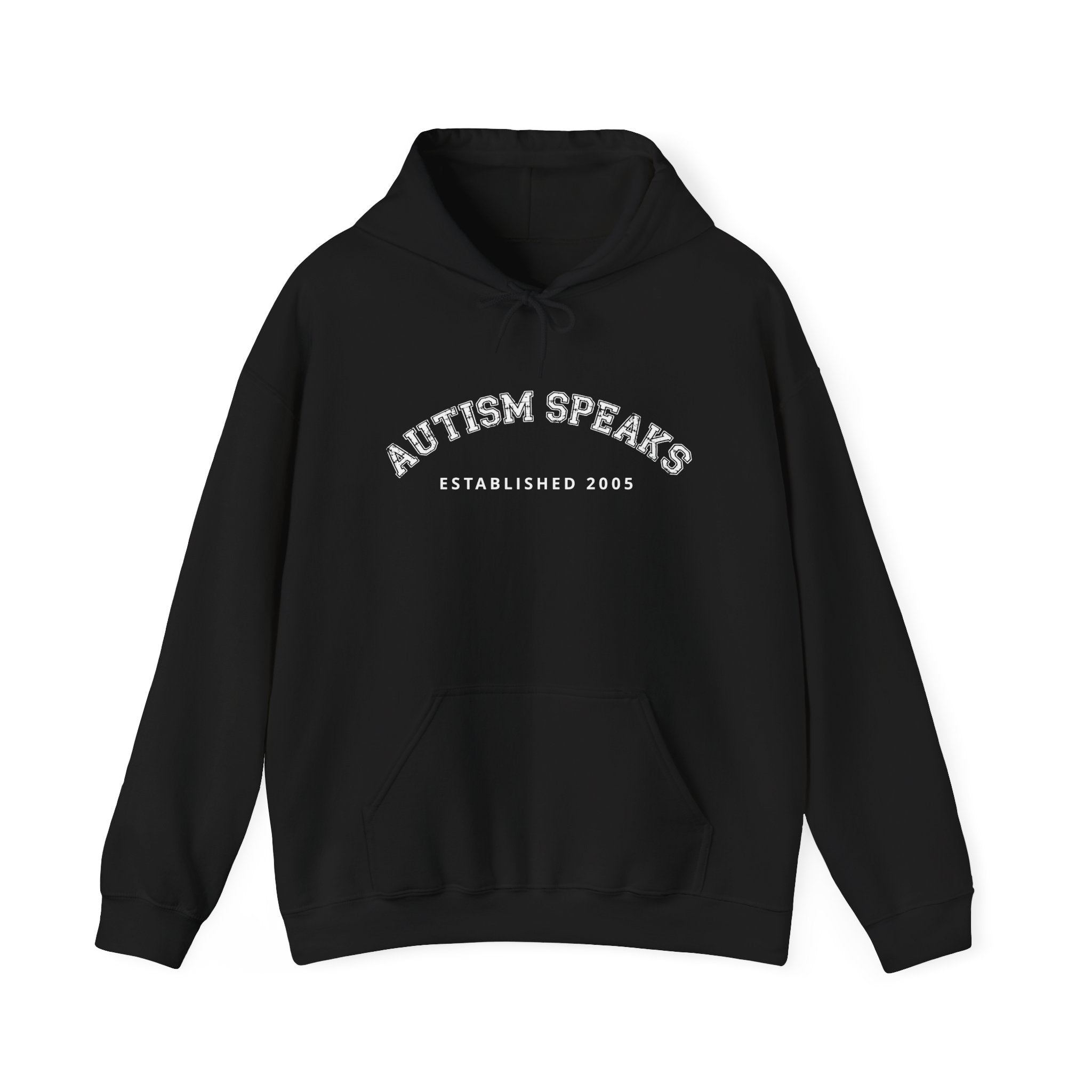 Autism Speaks Established 2005 Classic Heavy Blend Hooded Sweatshirt