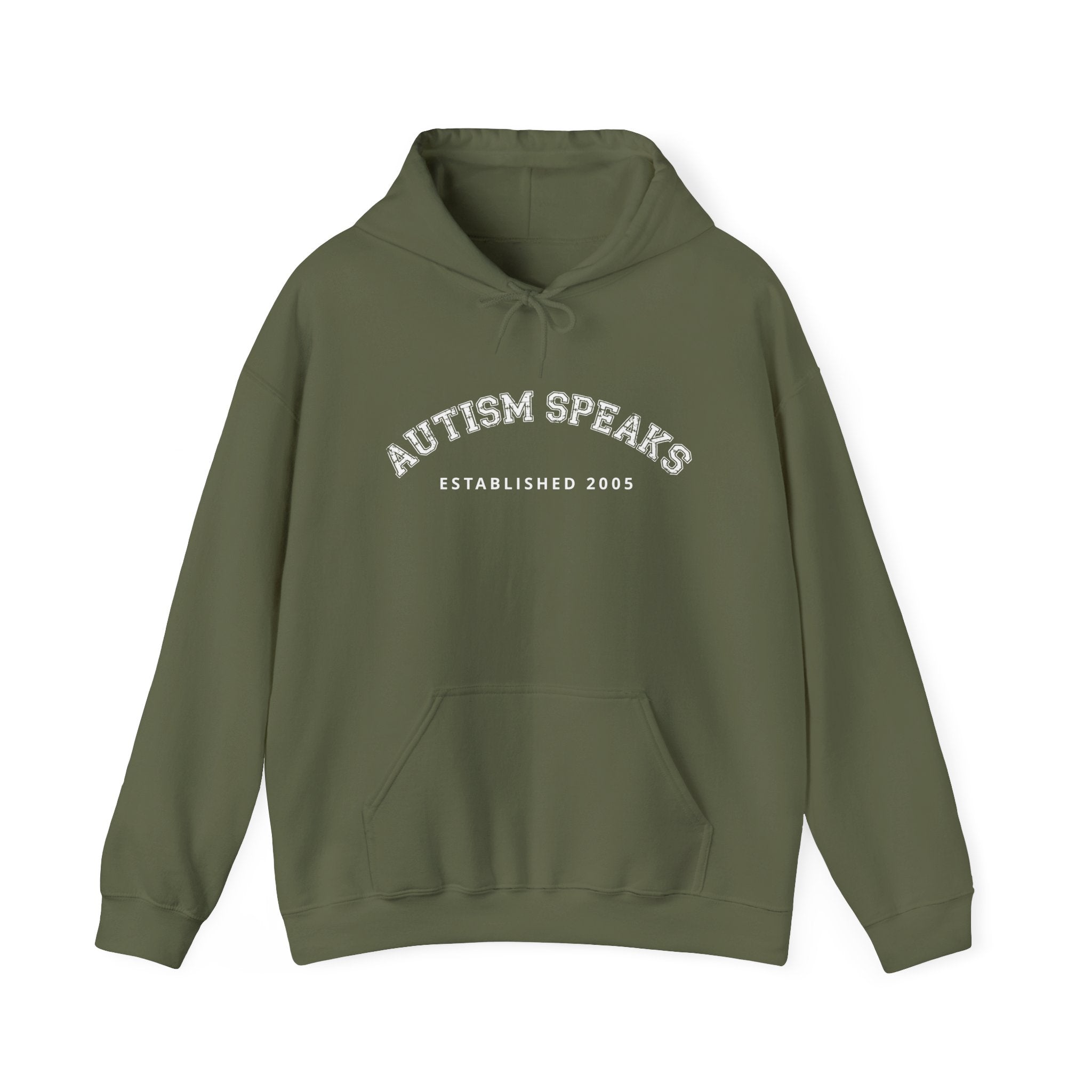 Autism Speaks Established 2005 Classic Heavy Blend Hooded Sweatshirt
