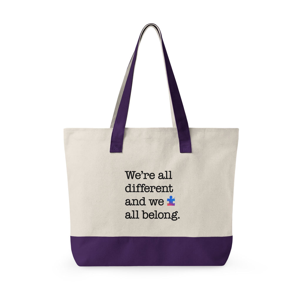 Autism Speaks Canvas Zippered Tote