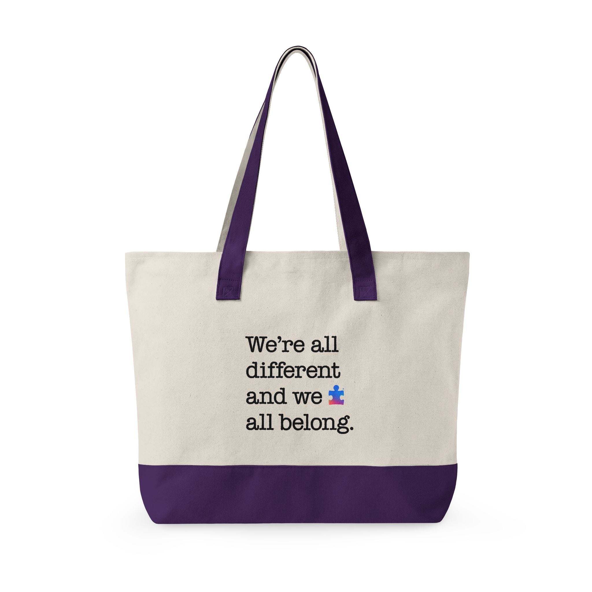 Autism Speaks Canvas Zippered Tote