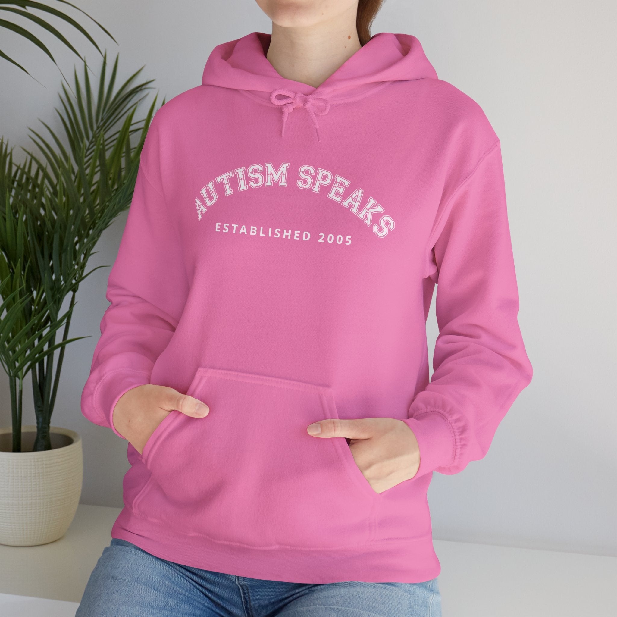 Autism Speaks Established 2005 Classic Heavy Blend Hooded Sweatshirt
