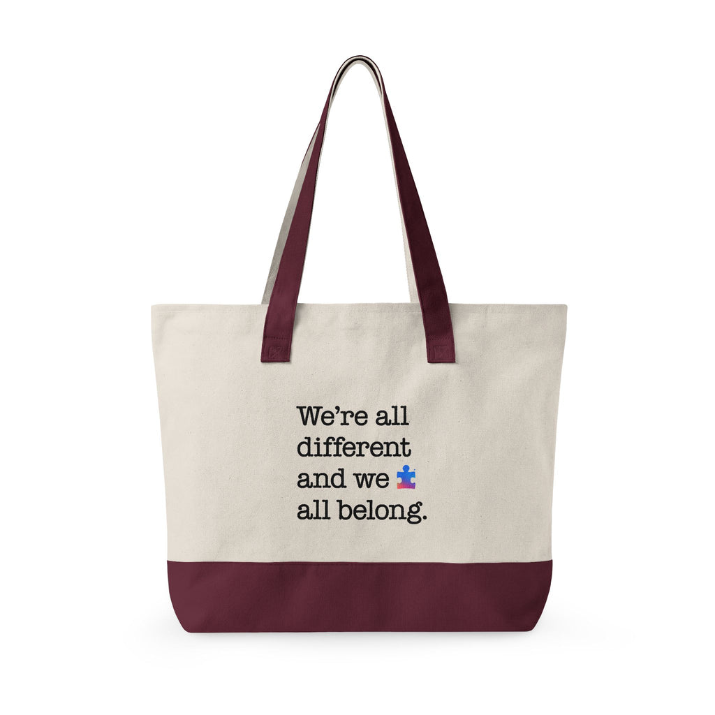 Autism Speaks Canvas Zippered Tote