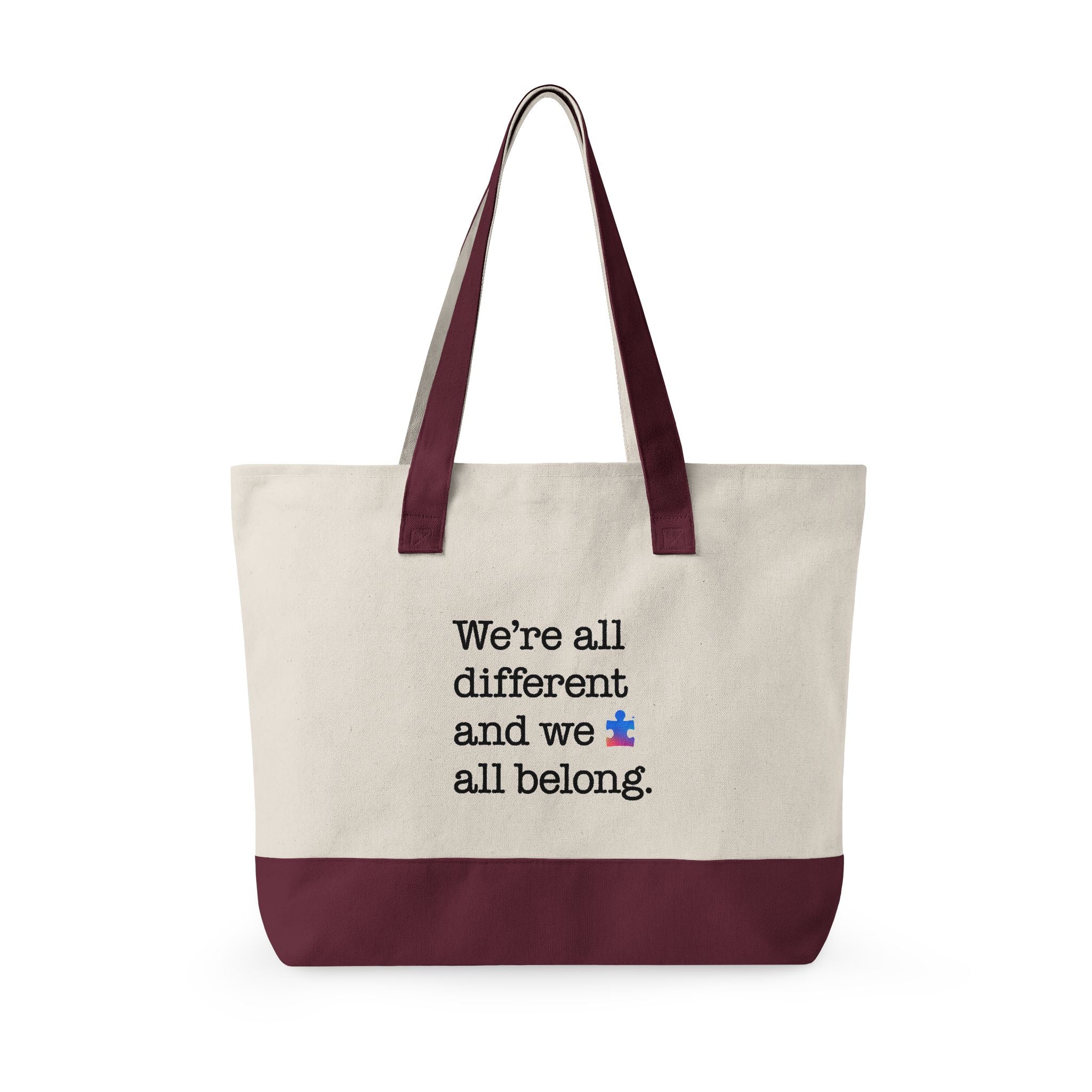 Autism Speaks Canvas Zippered Tote