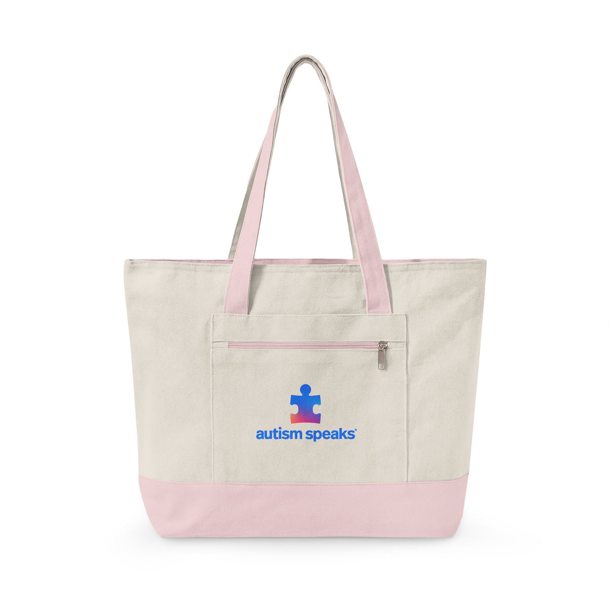 Autism Speaks Canvas Zippered Tote