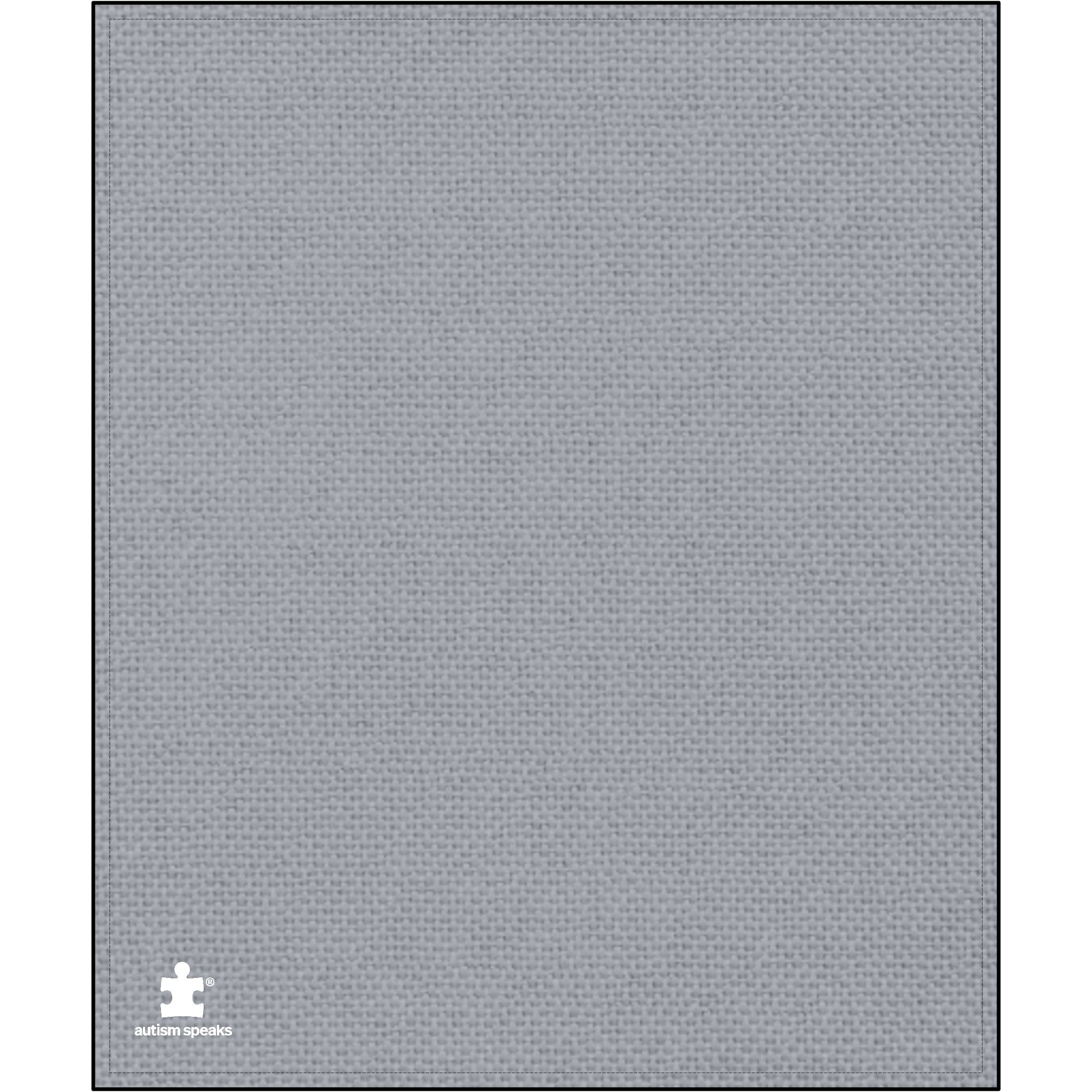 Autism Speaks Embroidered Logo Plush Throw Blanket