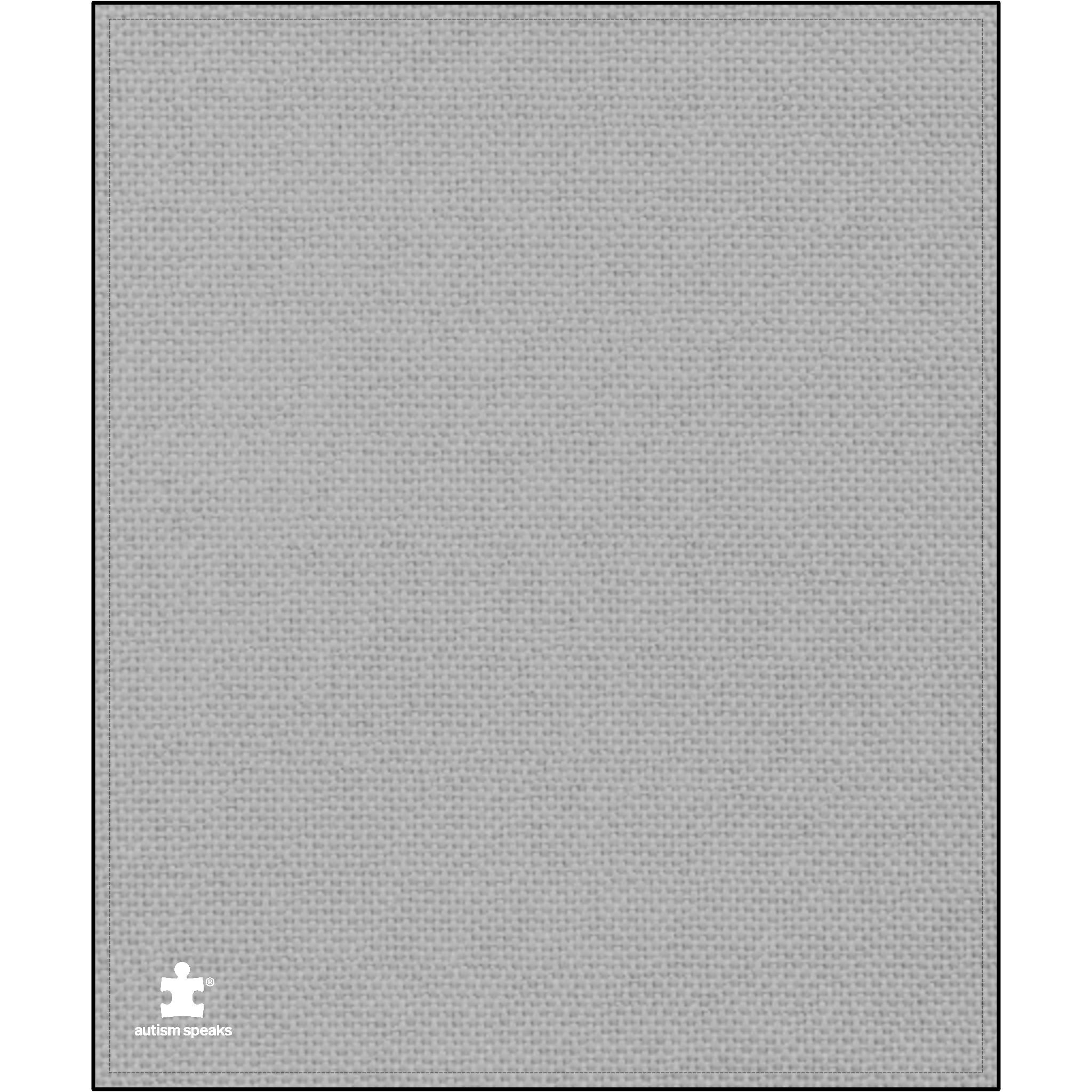 Autism Speaks Embroidered Logo Plush Throw Blanket