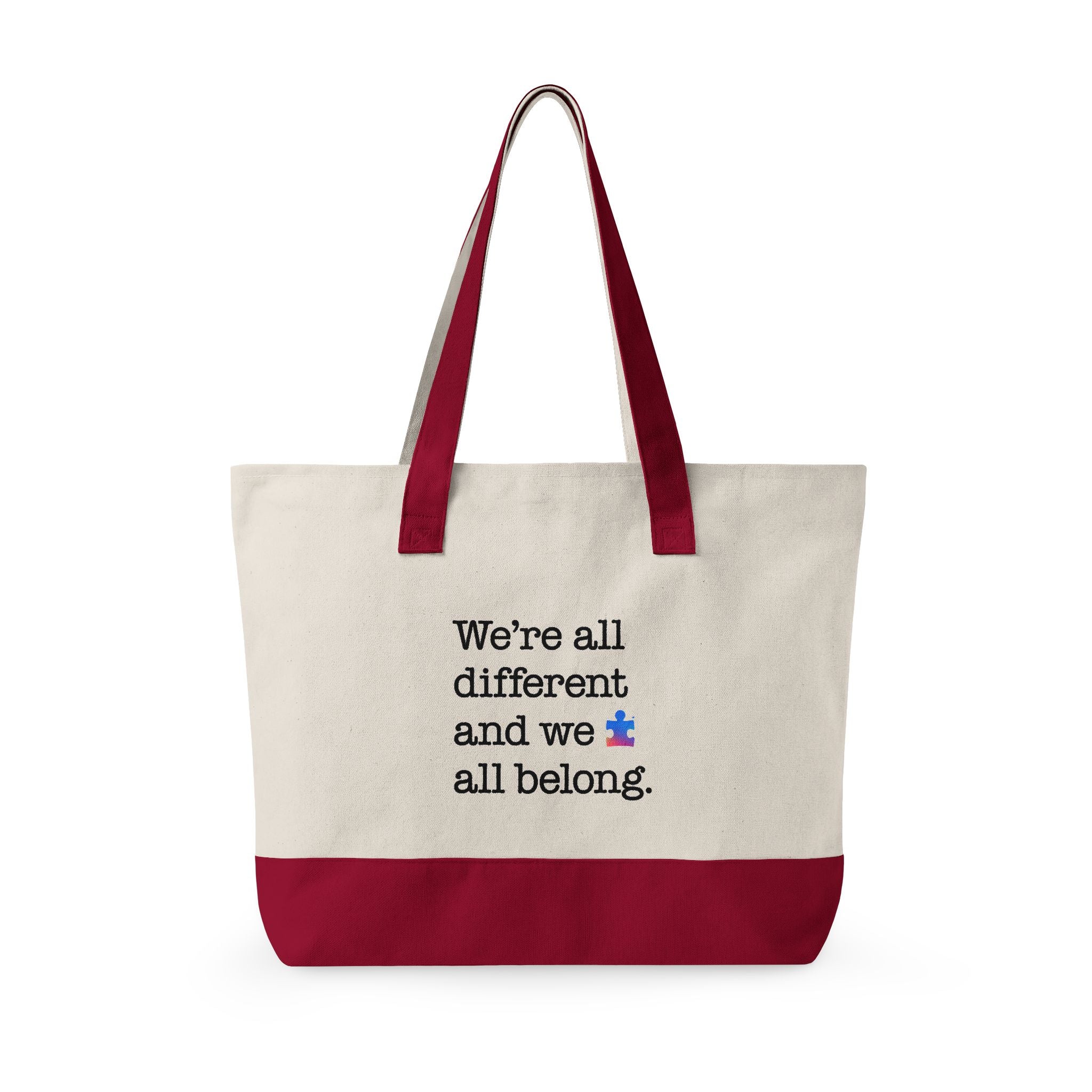 Autism Speaks Canvas Zippered Tote