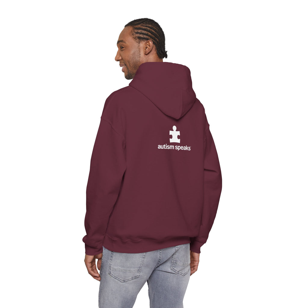 Autism Speaks Established 2005 Classic Heavy Blend Hooded Sweatshirt