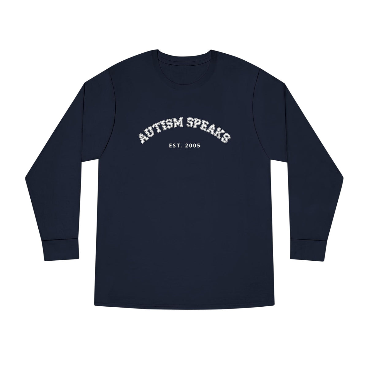 Autism Speaks Established 2005 Adult Long Sleeve Tee