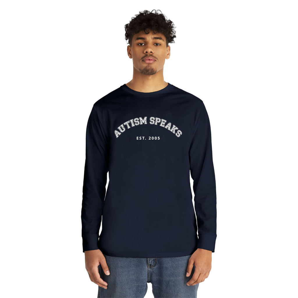 Autism Speaks Established 2005 Adult Long Sleeve Tee