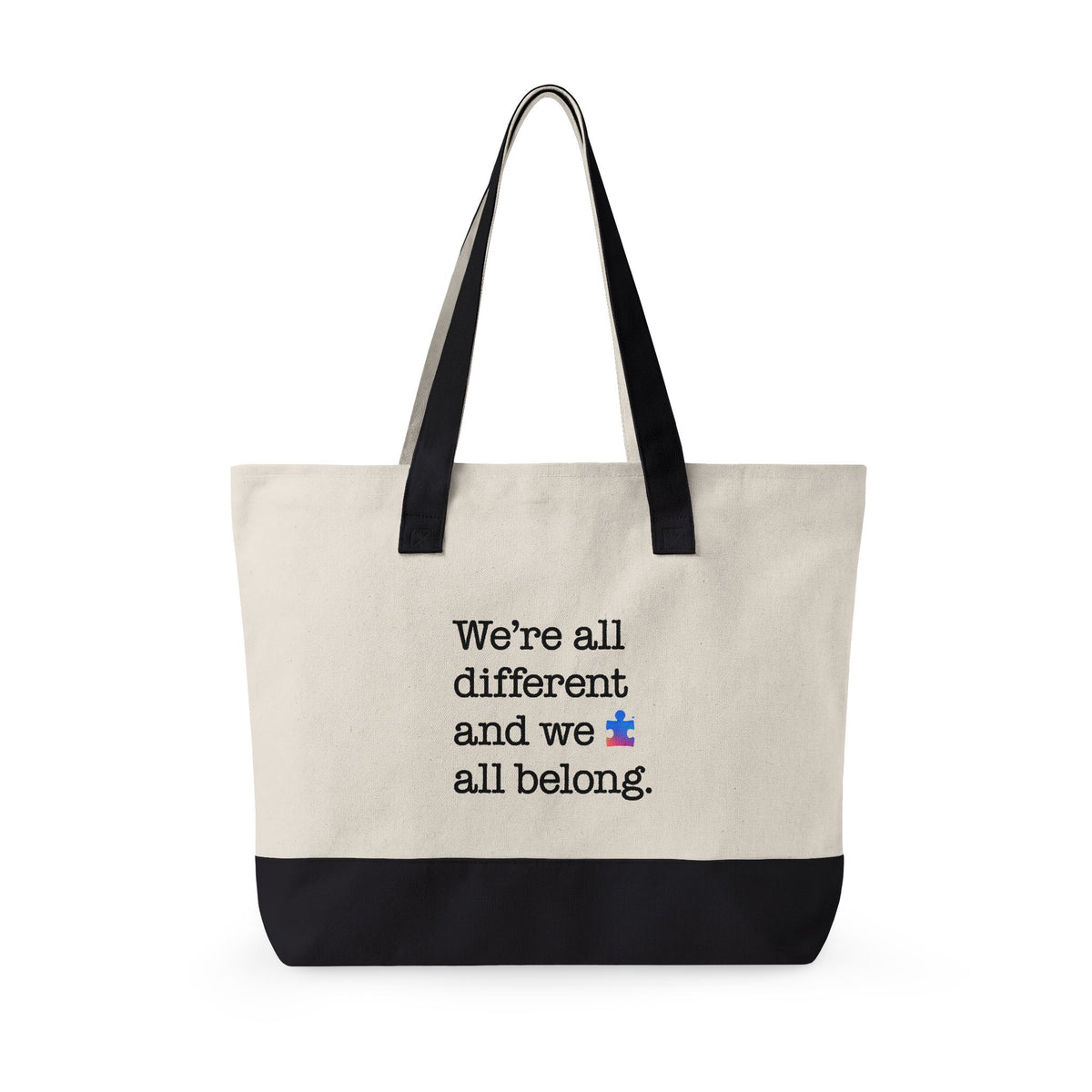 Autism Speaks Canvas Zippered Tote