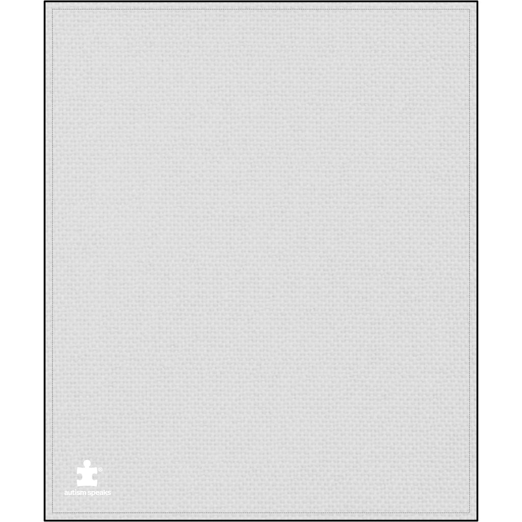 Autism Speaks Embroidered Logo Plush Throw Blanket