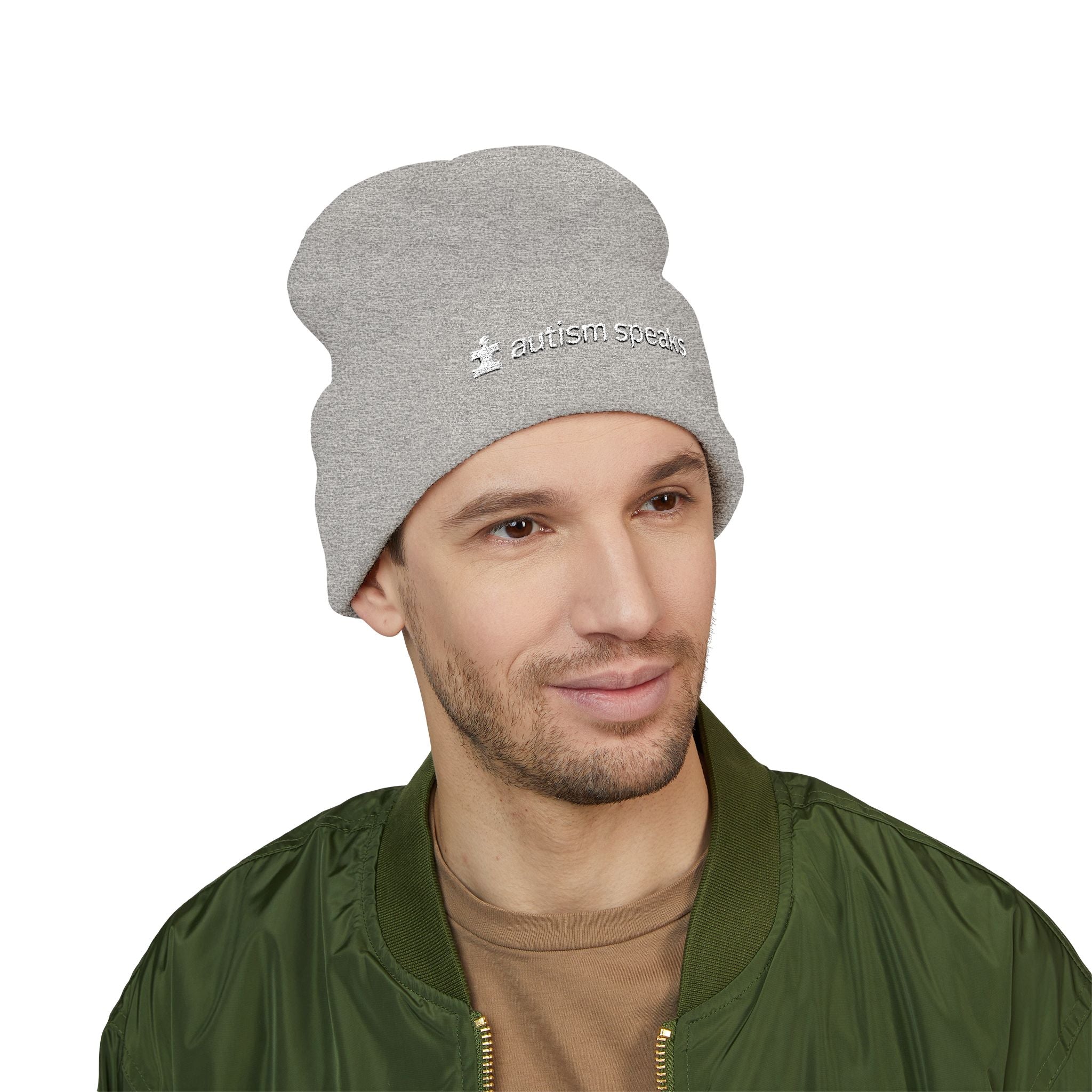 Autism Speaks Embroidered Cuffed Beanie
