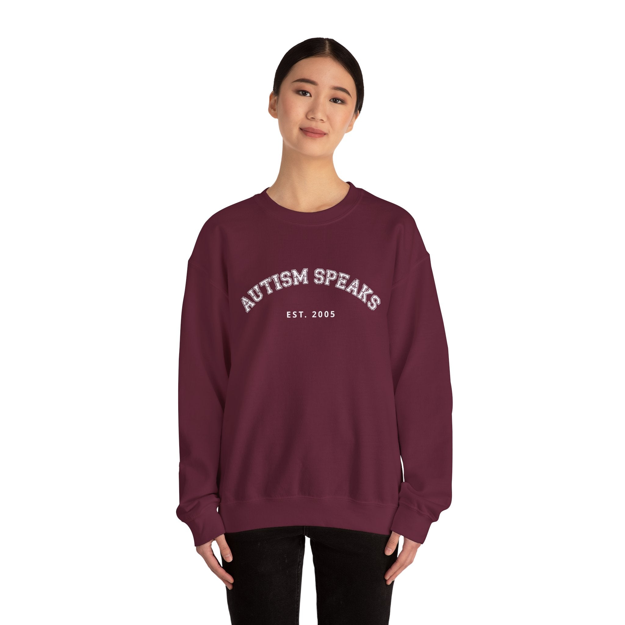 Autism Speaks Established 2005 Crewneck Sweatshirt