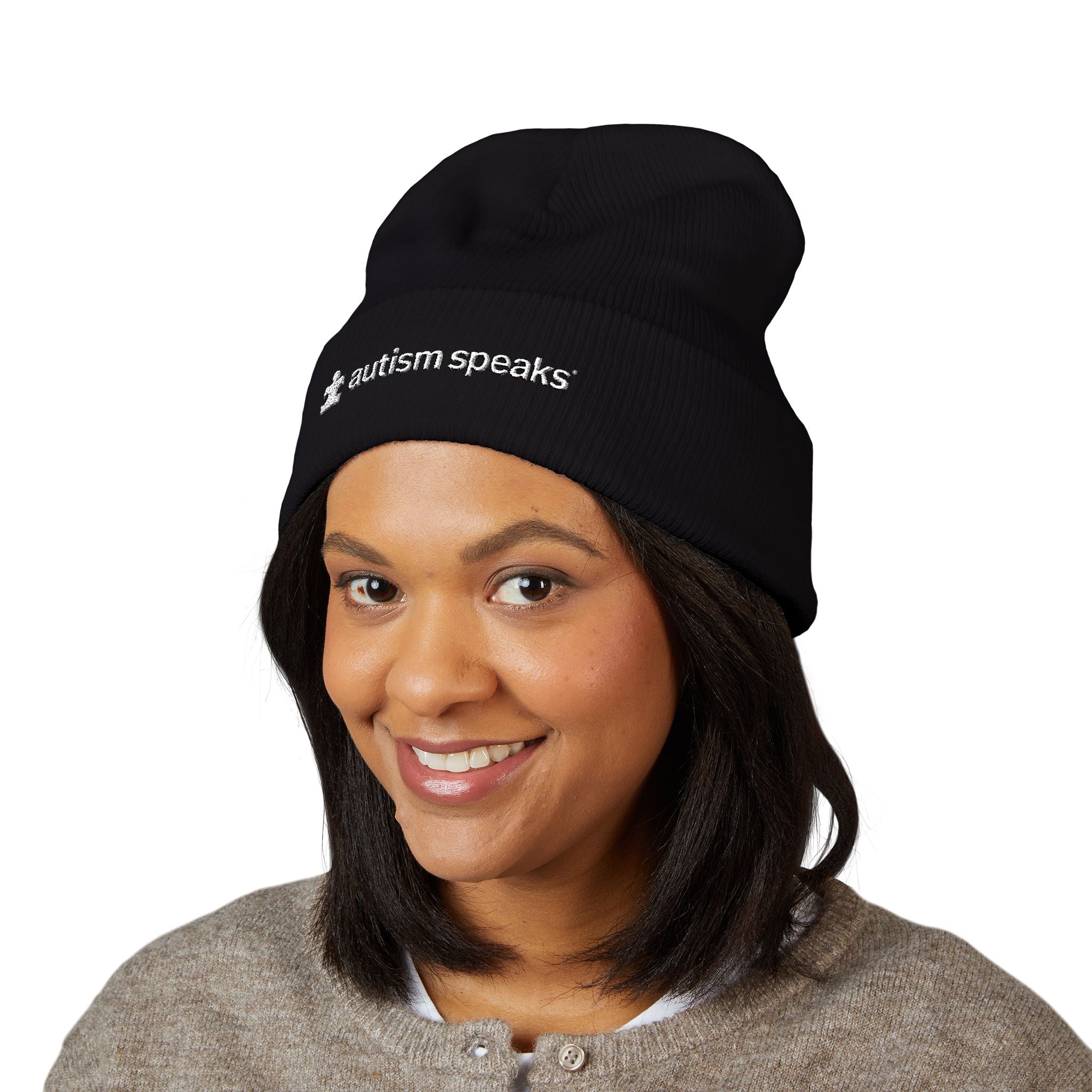 Autism Speaks Embroidered Cuffed Beanie