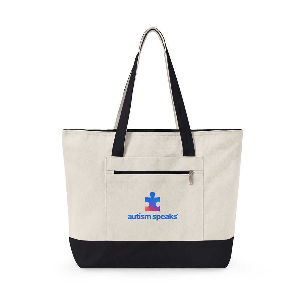 Autism Speaks Canvas Zippered Tote