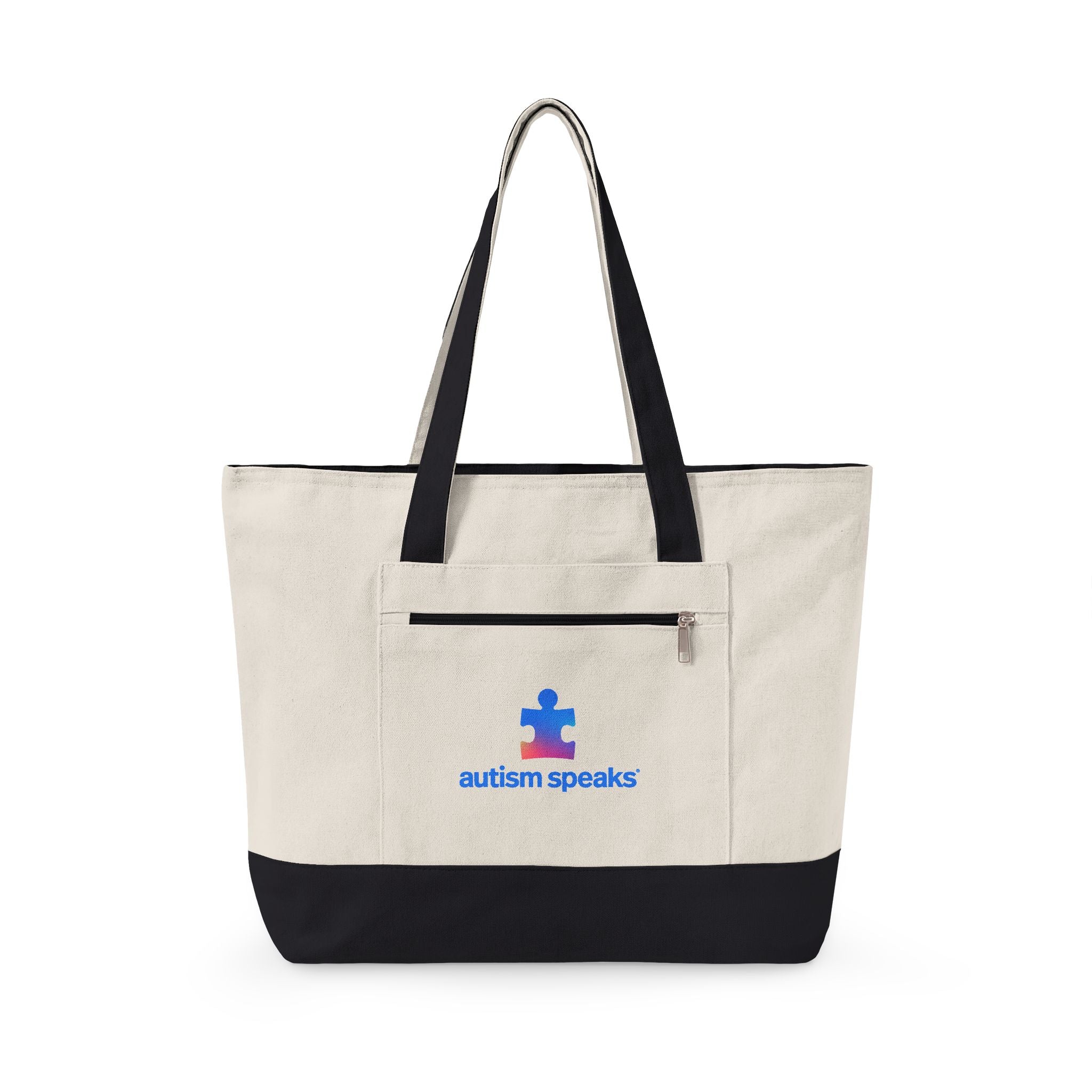 Autism Speaks Canvas Zippered Tote