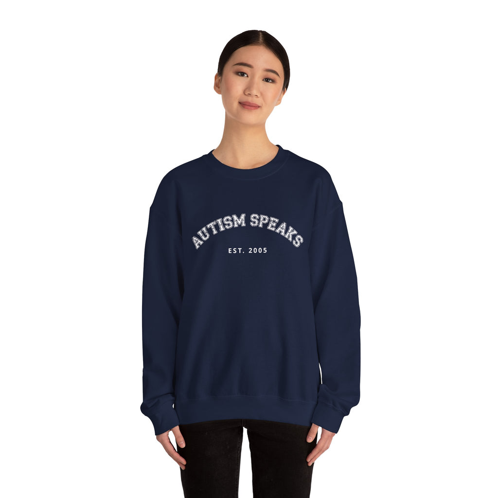 Autism Speaks Established 2005 Crewneck Sweatshirt