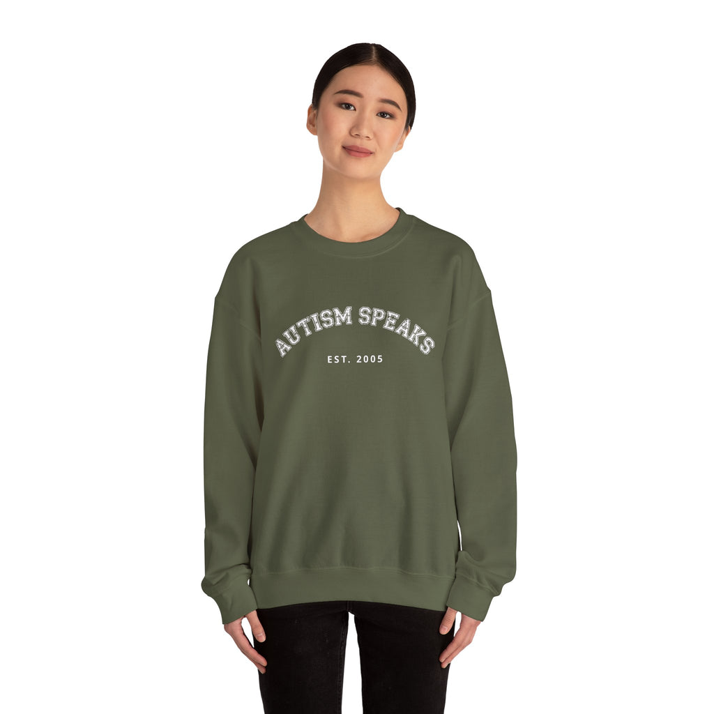 Autism Speaks Established 2005 Crewneck Sweatshirt