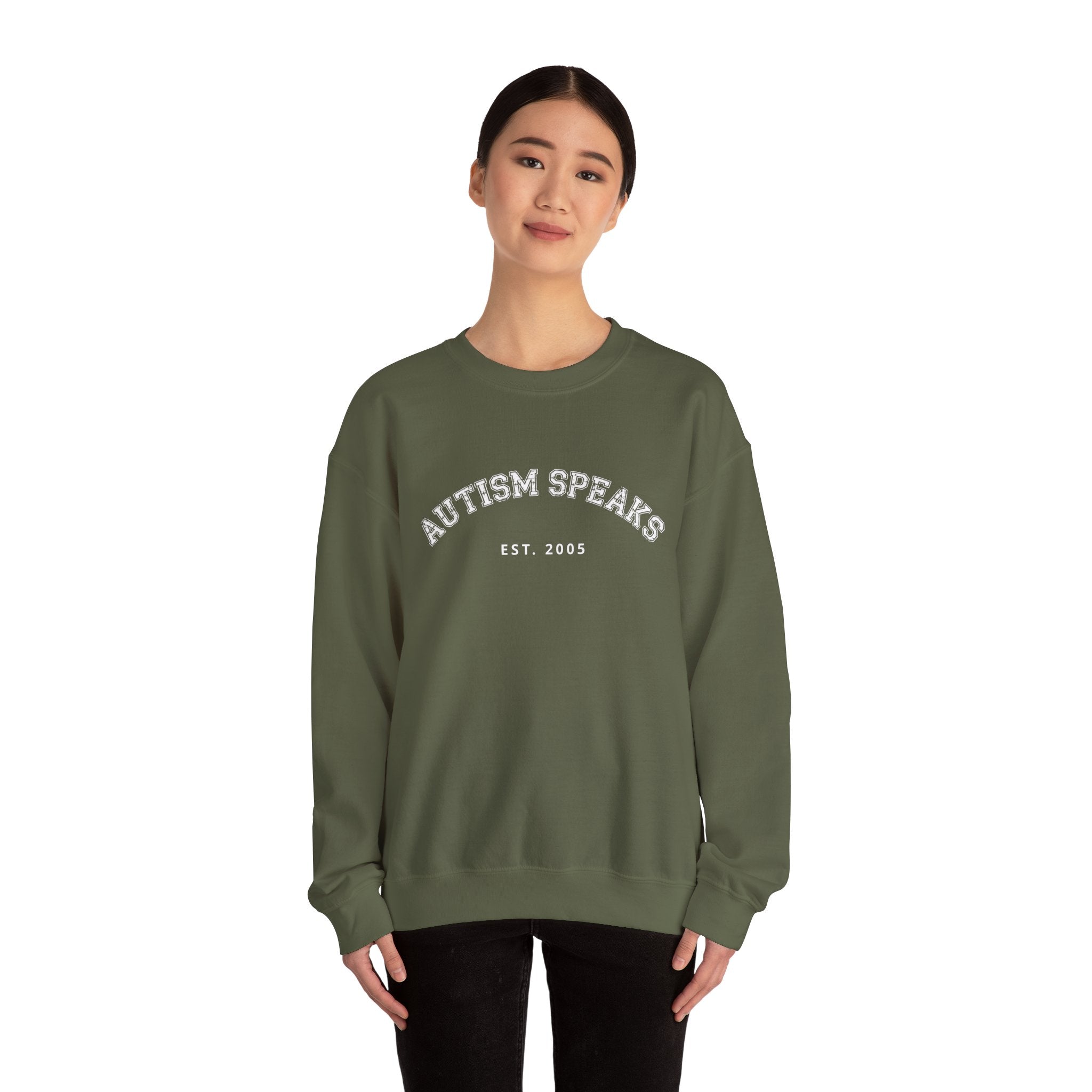 Autism Speaks Established 2005 Crewneck Sweatshirt