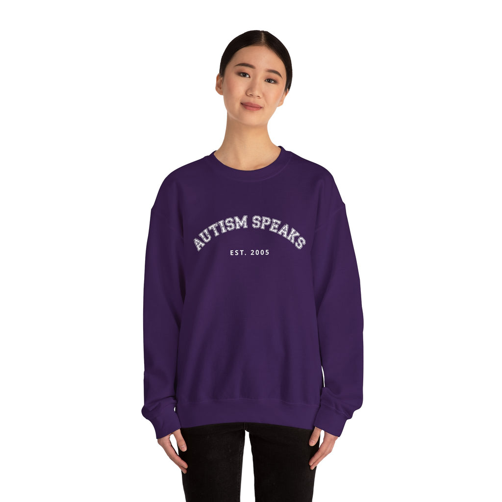 Autism Speaks Established 2005 Crewneck Sweatshirt