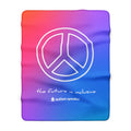 Autism Speaks Inclusive Gradient Sherpa Fleece Blanket