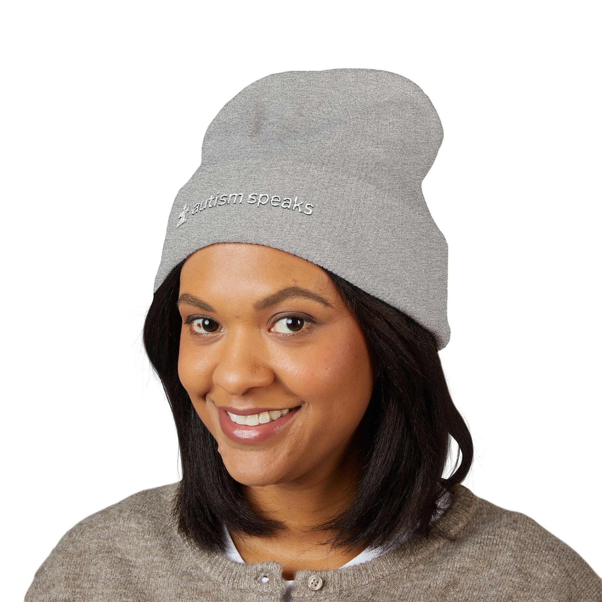 Autism Speaks Embroidered Cuffed Beanie