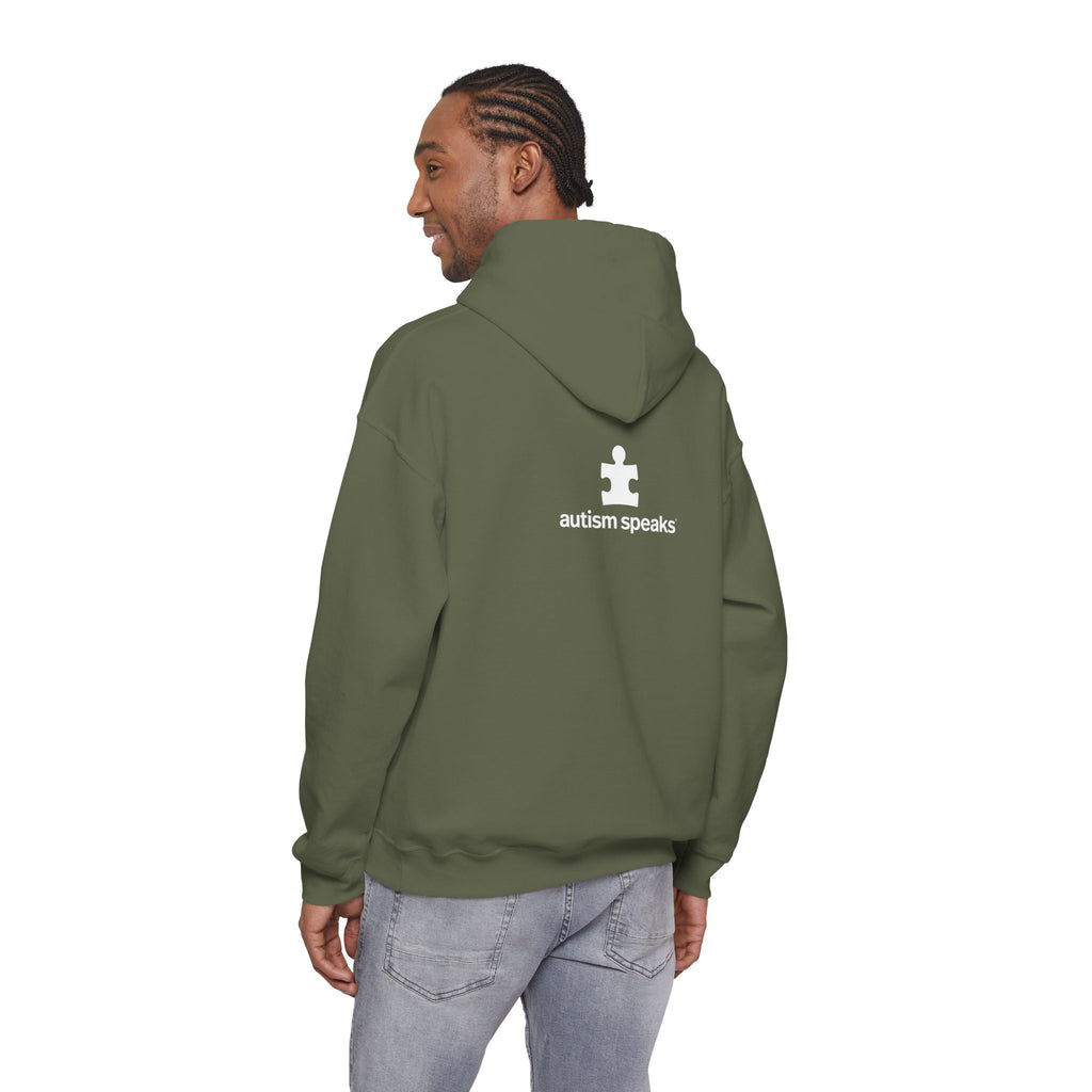 Autism Speaks Established 2005 Classic Heavy Blend Hooded Sweatshirt