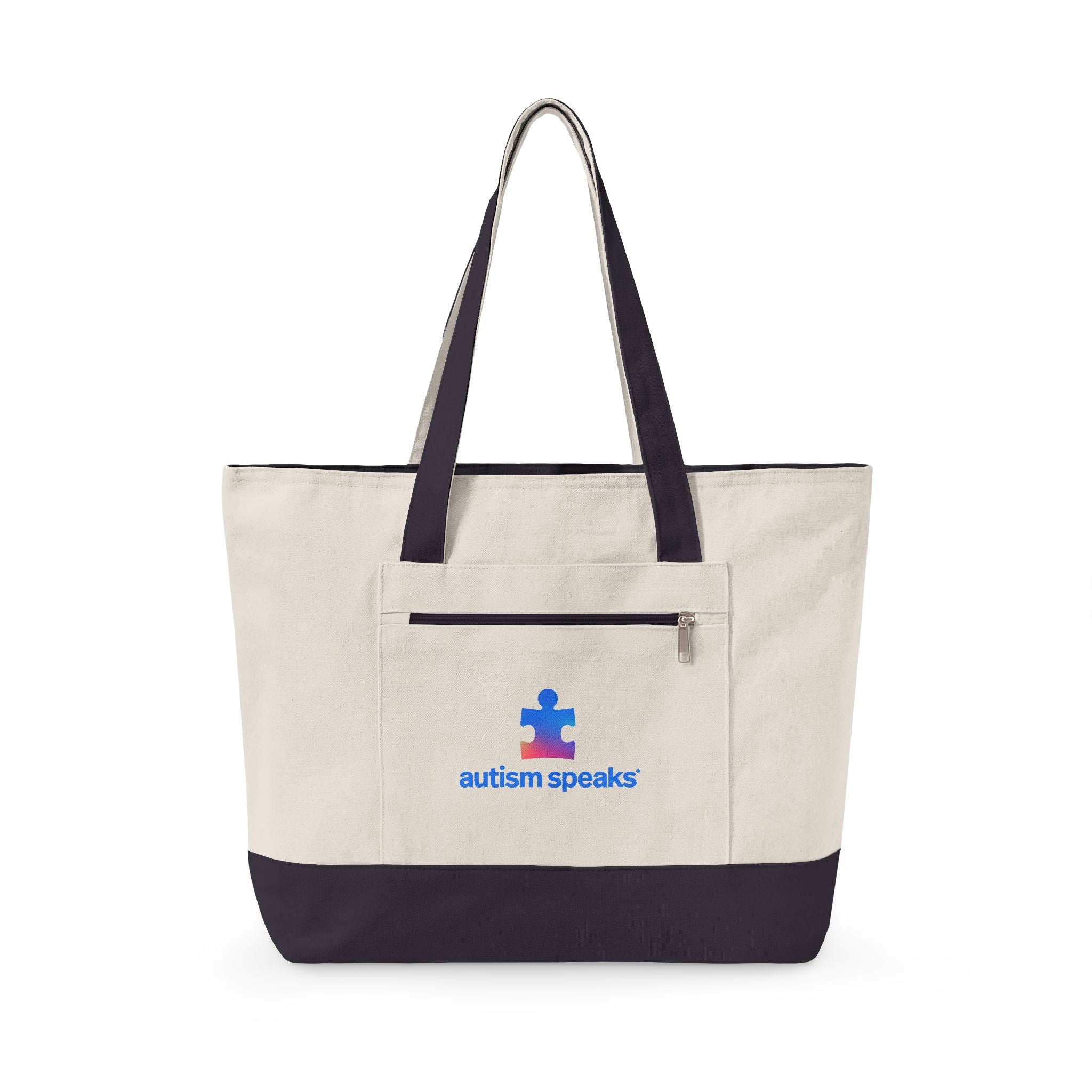 Autism Speaks Canvas Zippered Tote