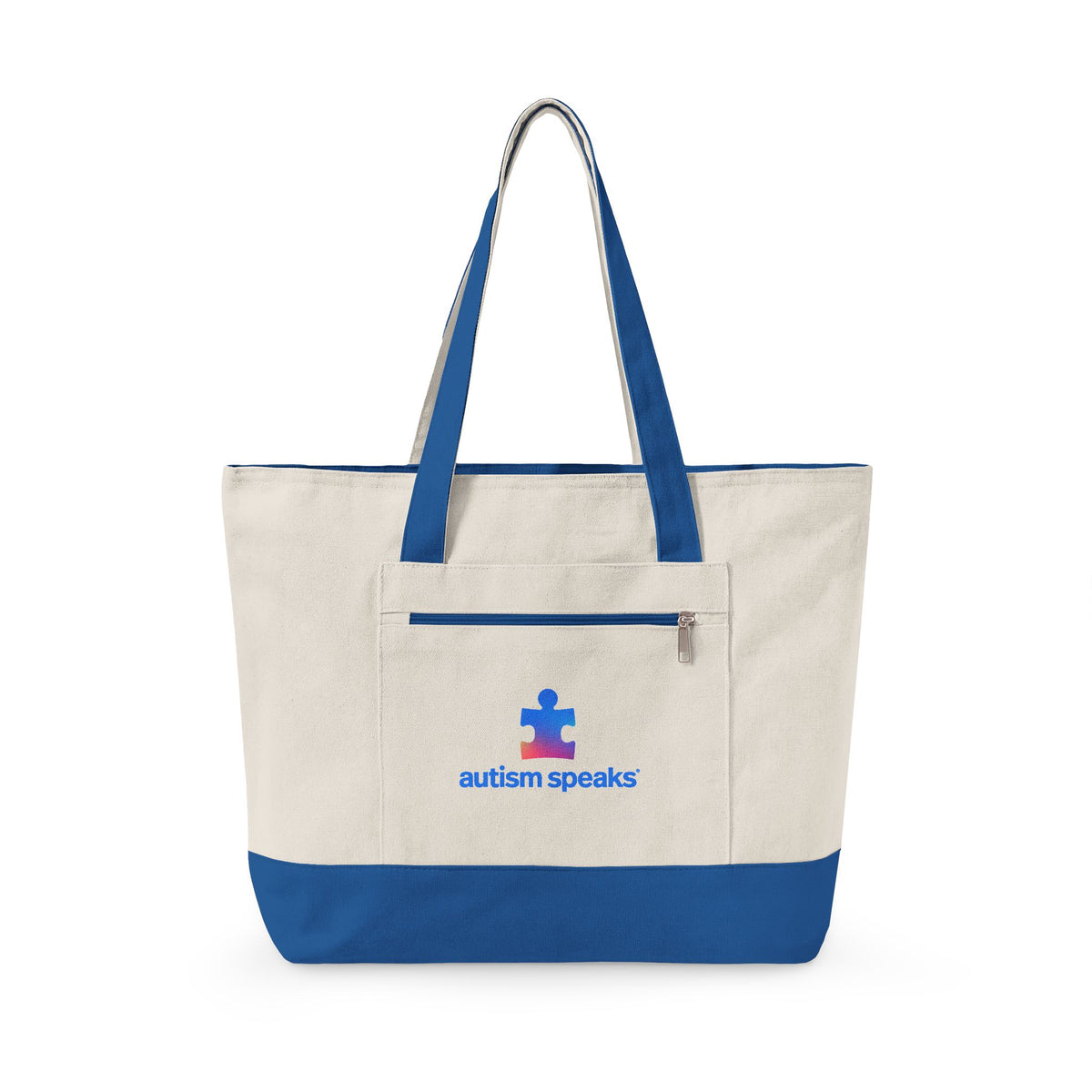 Autism Speaks Canvas Zippered Tote