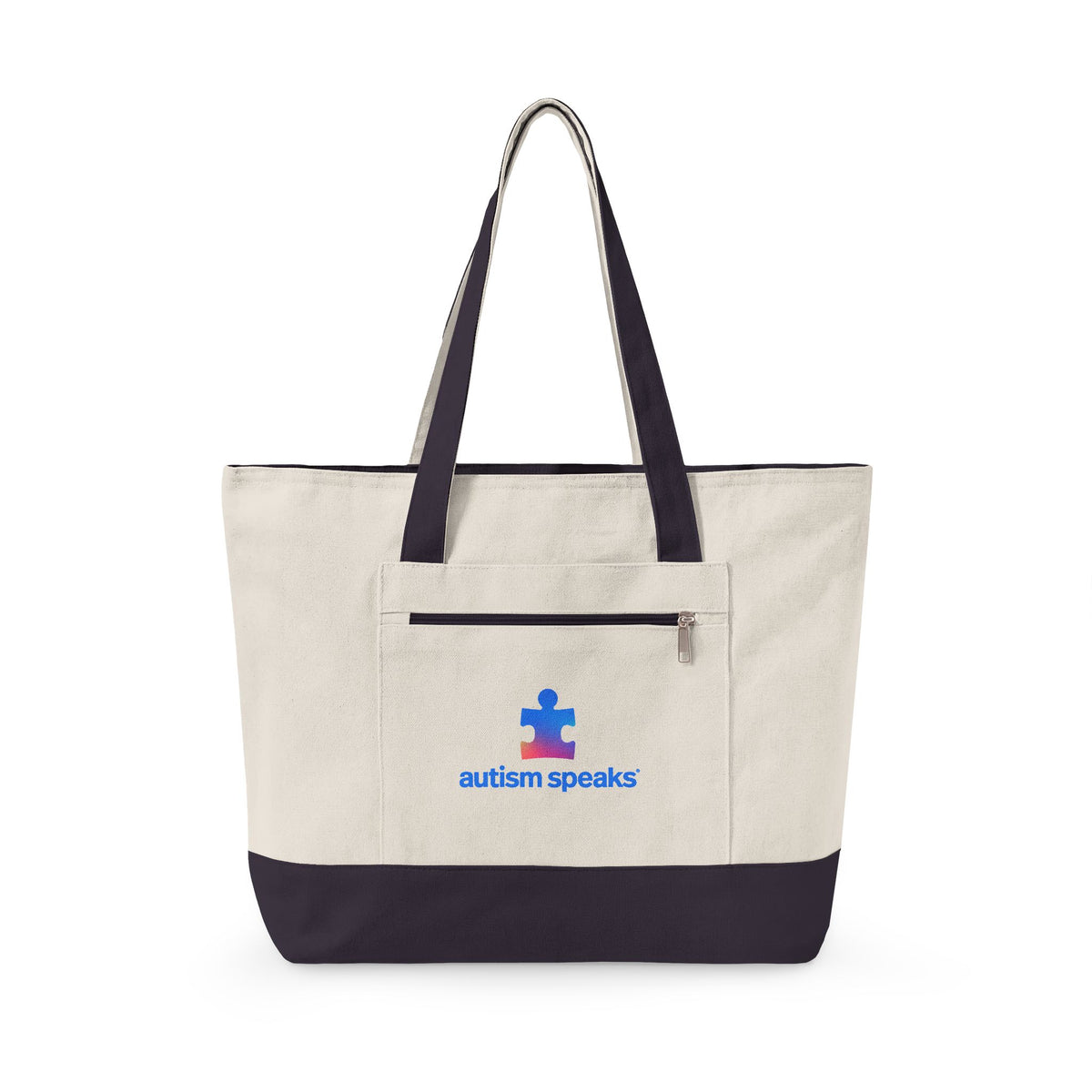 Autism Speaks Canvas Zippered Tote