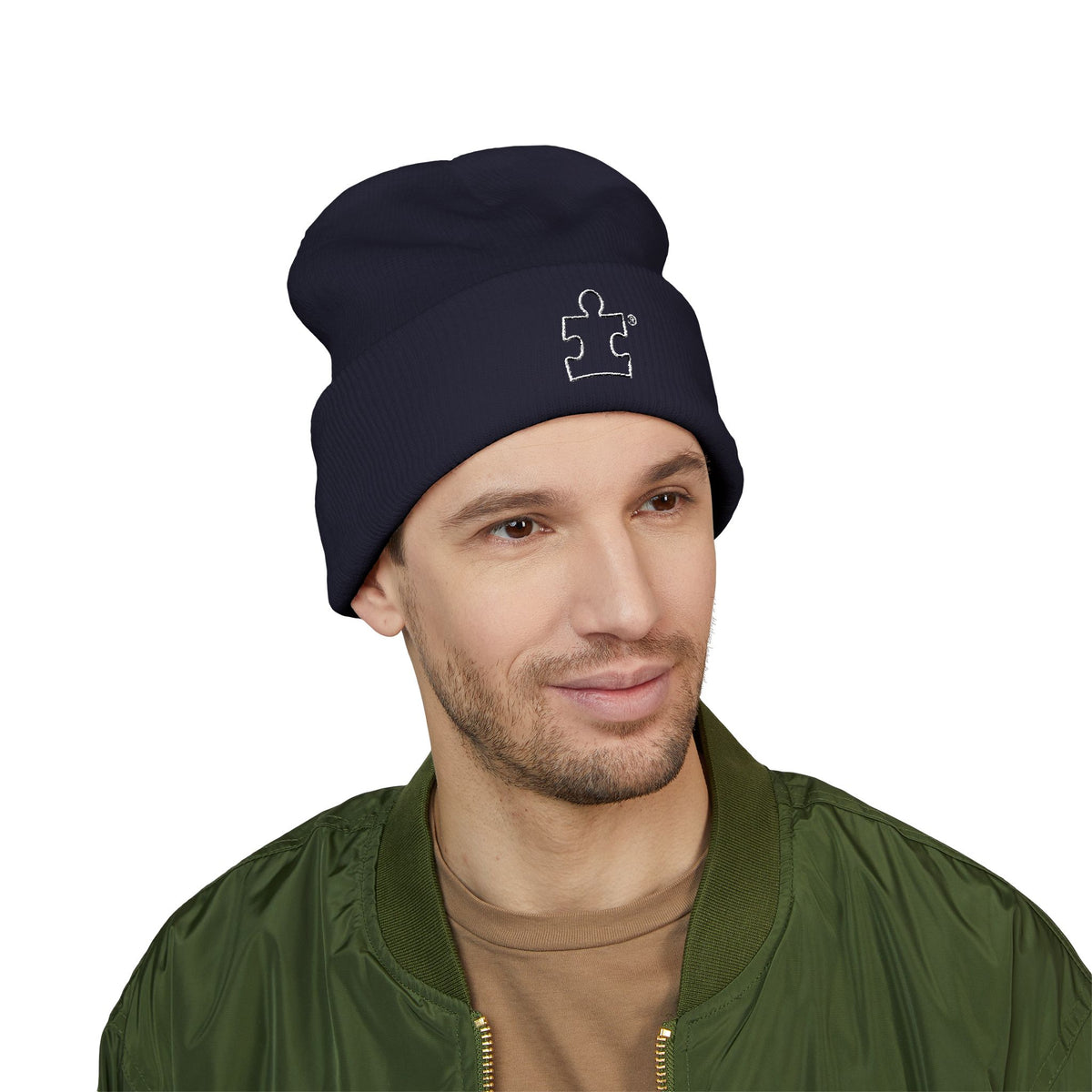 Autism Speaks Embroidered Cuffed Beanie
