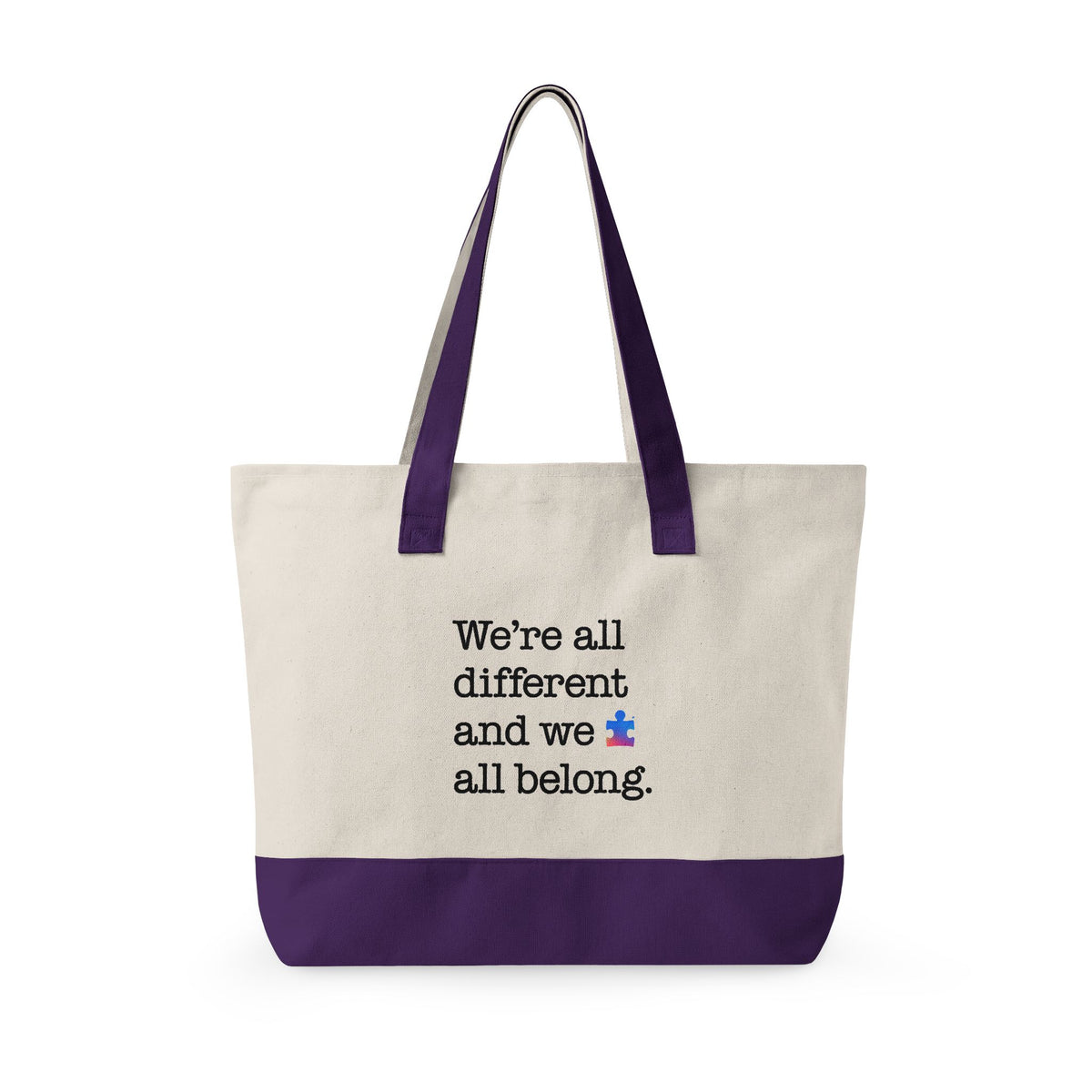 Autism Speaks Canvas Zippered Tote